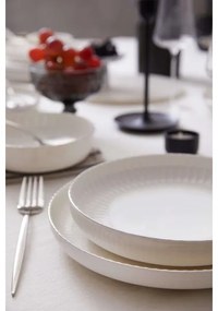 18-dielna jedálenská súprava biela/strieborná/porcelán