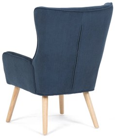 Kreslo s ušami BLUE2, modrá