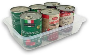 Orion Plochý transparentný box bez veka, miska, M - 30x21x6,3 cm BOWL