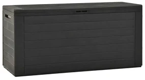 vidaXL Záhradný úložný box antracitový 116x44x55 cm