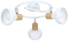 Candellux Biele stropné špirálové svietidlo Puerto pre žiarovku 3x E14 98-62697