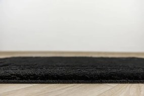 Kúpeľňový koberček Sego čierny, mozaika