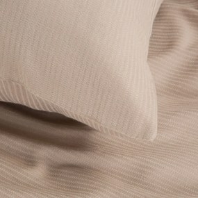 Posteľná bielizeň SEVILLE z bavlny s jemným pruhovaným vzorom v béžovej farbe