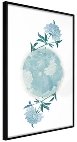 Artgeist Plagát - Floral Planet [Poster] Veľkosť: 40x60, Verzia: Zlatý rám s passe-partout