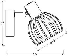 Candellux Biele stropné/nástenné svietidlo Attari pre žiarovku E14 91-68019