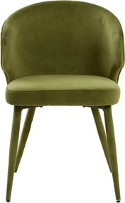 Zelené čalúnené jedálenské kreslá v súprave 2 ks Kosaka – Light &amp; Living