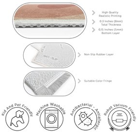 Okrovožltý/staroružový prateľný behúň 80x200 cm Strawberry Creamsicle – Mila Home