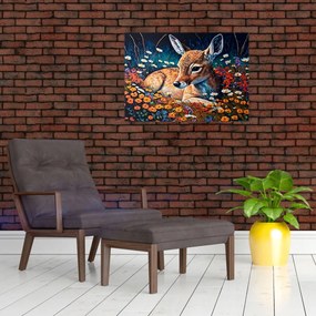 Obraz - Maľované srne (70x50 cm)