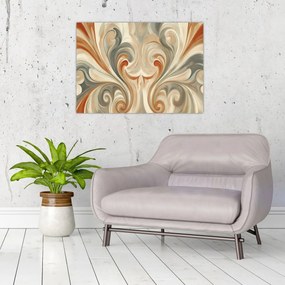 Obraz - Vír v zemitých farbách (70x50 cm)