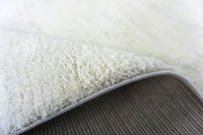 BE Koberec Microsofty MICROLINA WHITE – biely obdĺžnikový Rozmer: 80x150 cm