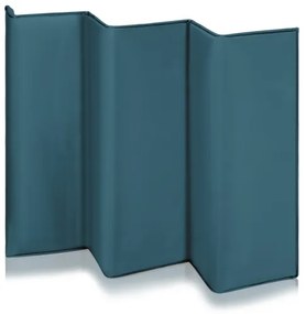 Lionelo - Cestovná postieľka FLOWER zeleno-tyrkysová