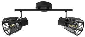 Prezent 27517 - Bodové svietidlo PONTEO 2xE27/40W/230V čierna