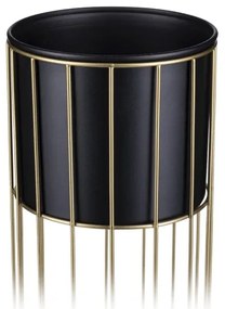 Kovový kvetináč LOFT 70x20 cm zlatá/čierna