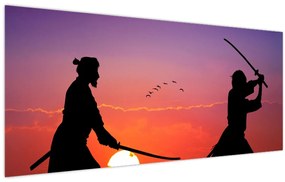 Obraz - Samuraji (120x50 cm)
