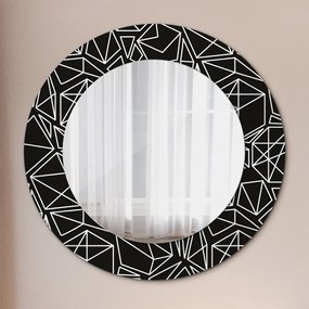 Okrúhle ozdobné zrkadlo Geometrický vzor fi 50 cm