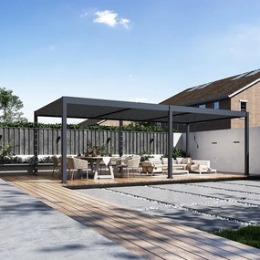 Bioklimatická pergola INTRO DUO 8x4m, hliník, voľne stojaca