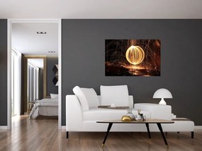 Obraz svetelnej gule (90x60 cm)