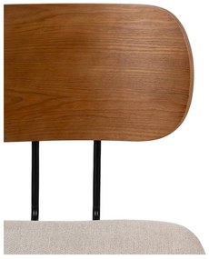 Hnedo-krémové jedálenské stoličky v súprave 4 ks Cleo – Ixia