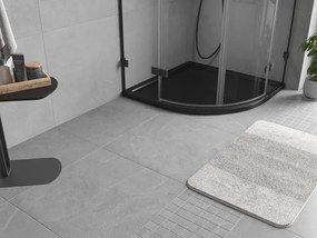 Mexen Flow, štvrťkruhová sprchová vanička slim 90 x 90 cm, čierna matná - 46Q709090