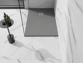 Mexen Stone+ obdĺžnikový kompozitný sprchový kút 120 x 100 cm, sivý-betón - 44611012