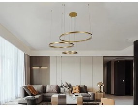 LED Stmievateľný luster na lanku LED/125W/230V 3000-6500K + diaľkové ovládanie