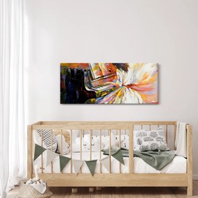 Obraz - Žena hrajúca na piáno (120x50 cm)