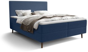 Manželská posteľ 180 cm Napoli Comfort (modrá) (s roštom, s úl. priestorom). Vlastná spoľahlivá doprava až k Vám domov. 1082542