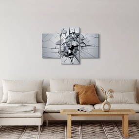 Obraz abstrakcie 3D (90x60 cm)