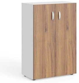 Stredná skriňa Manager 79,8 x 42,2 x 119,5 cm, orech warmia / biela