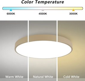 Brilagi-LED Stropné svietidlo POOL LED/100W/230V 3000/4500/6000K pr. 80 cm béžové