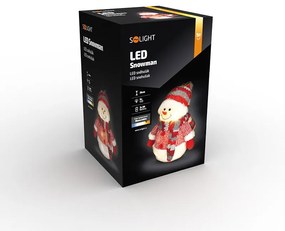 SOLIGHT LED snehuliak, 26cm, 6x LED, IP20, 3x AA