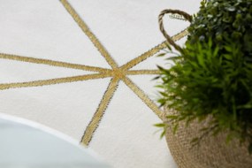 Koberec EMERALD exkluzívny 1013 glamour, geometrický krém / zlatý