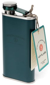 Zelenomodrá ploskačka z nehrdzavejúcej ocele 250 ml Spirit of Adventure – Rex London