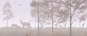 Obraz - Lesík jednofarebný (120x50 cm)