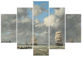 Obraz - Eugène Boudin, Le Havre, reprodukcia (150x105 cm)