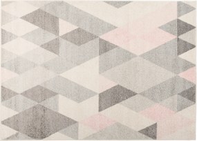TA Koberec C946B SIVÁ/RUŽOVÁ AZÚROVÁ Rozmer: 80x150 cm