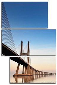 Obraz na plátne - Most Vasco da Gama - obdĺžnik 7245D (105x70 cm)