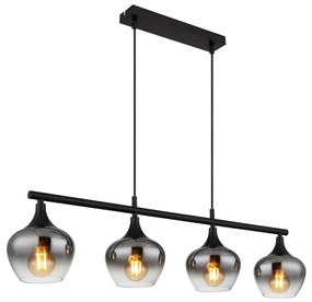 Globo 15548-4H1 - Luster na lanku MAXY 4xE27/40W/230V čierna
