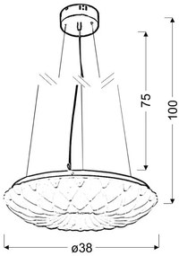 Candellux NIL Luster 38 18W LED 31-69733