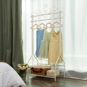 Stojanový vešiak LINEA biely