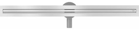 Mexen Flat nerezový sprchový žľab s rotačným 360° sifónom 80 cm, vzor SLIM, 1041080