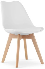 Jedálenská stolička OSLO/Mark – biela