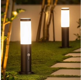 Brilagi - Vonkajšia lampa so senzorom NOVA 1xE27/15W/230V 40 cm IP44 čierna
