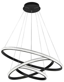 LED luster Nager 78 čierne