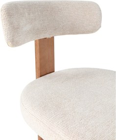 Krémovobiele čalúnené jedálenské stoličky v súprave 2 ks Nadia – MOME