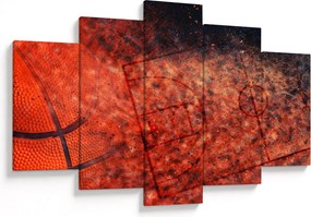 Obraz - Basketbalová lopta (150x105 cm)