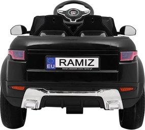 Ramiz Elektrické auto Rapid Racer pre deti, čierne SUV + diaľkové ovládanie