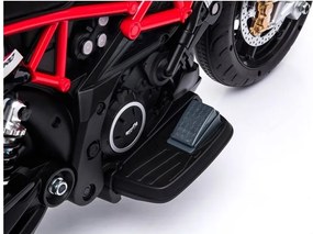 LEAN CARS Elektrická motorka pre deti Aprilia A007, čierna