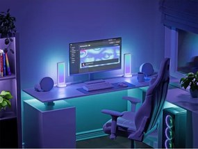 Nanoleaf NL7602K0001A023-LED RGBIC stmievateľná stolná nabíjacia stanica 2700-6500K 5V biela