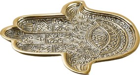 HAMSA Dekoračný podnos 20 cm - zlatá